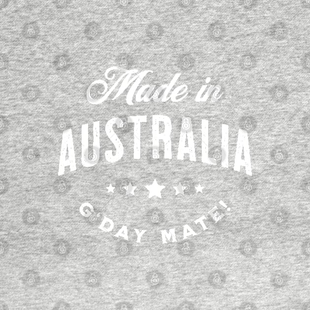 Made In Australia - Vintage Logo Text Design by VicEllisArt